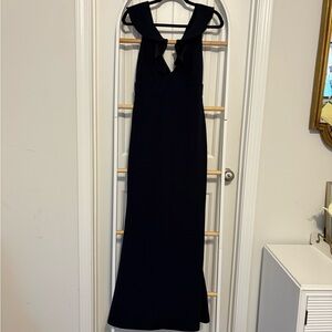Lulu's Chic Navy Blue Evening Gown